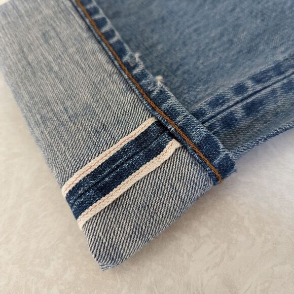 Point Sur Shoreditch Made in USA Distressed and Patched Selvedge Denim - Picture 6 of 14